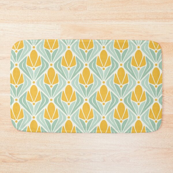 Item preview, KF 0050 F - Retro Vintage Tulip Flower Minimalist 70s Modern Geometric Floral Pattern designed and sold by KhakiFinch.