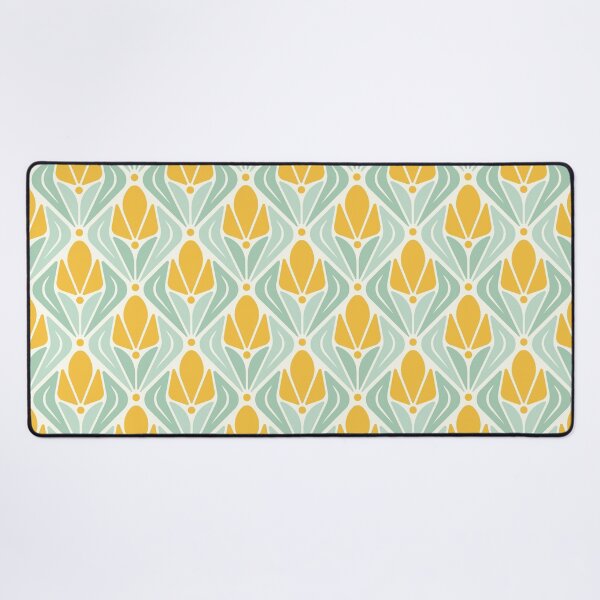 Item preview, KF 0050 F - Retro Vintage Tulip Flower Minimalist 70s Modern Geometric Floral Pattern designed and sold by KhakiFinch.