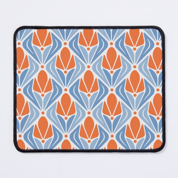 Item preview, KF 0050 H - Retro Vintage Tulip Flower Minimalist 70s Modern Geometric Floral Pattern designed and sold by KhakiFinch.