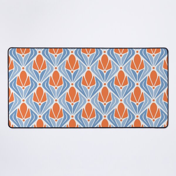Item preview, KF 0050 H - Retro Vintage Tulip Flower Minimalist 70s Modern Geometric Floral Pattern designed and sold by KhakiFinch.