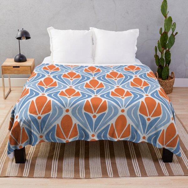 Item preview, KF 0050 H - Retro Vintage Tulip Flower Minimalist 70s Modern Geometric Floral Pattern designed and sold by KhakiFinch.