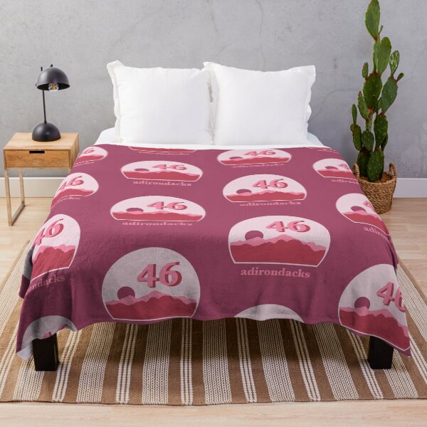 Item preview, Upstate New York Adirondack Skyline 46 High Peaks - Pink designed and sold by emilyspencer.
