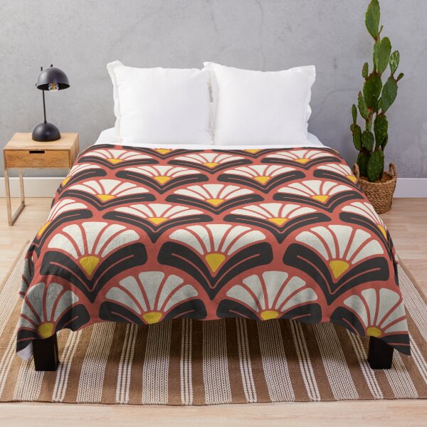 Item preview, KF 0051 C - Retro Vintage Daisy Flower Minimalist 70s Modern Geometric Floral Pattern designed and sold by KhakiFinch.