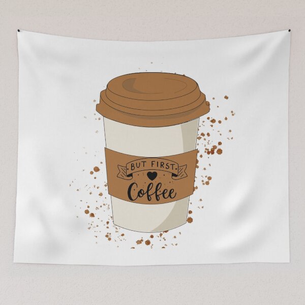 Item preview, But First Coffee (original artwork)  designed and sold by Steph1TheArtist.