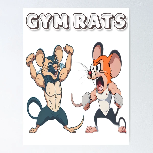 Custom Gym Mug for Women With Cartoon, Gym Rat Mug, Gym Gift for