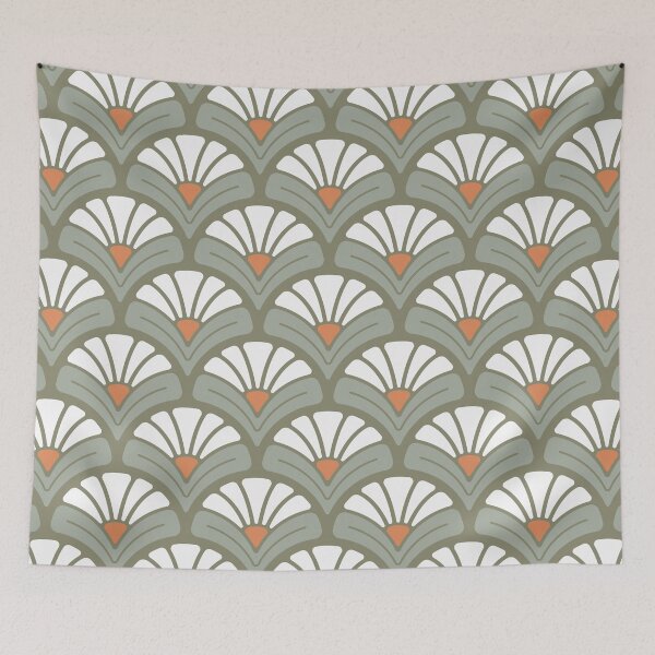 Item preview, KF 0051 D - Retro Vintage Daisy Flower Minimalist 70s Modern Geometric Floral Pattern designed and sold by KhakiFinch.