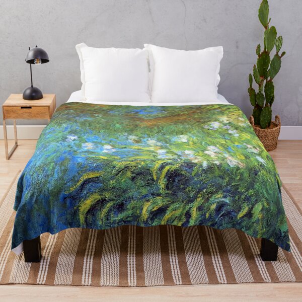 Artikelvorschau, Claude Monet Iris am Seerosenteich entworfen und verkauft von PureVintageLove.