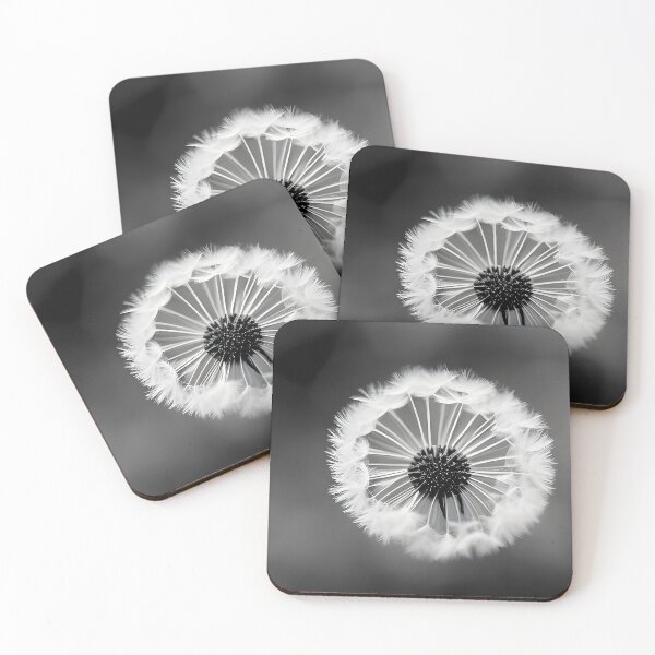 Item preview, Fluffy dandelions - black and white stylization designed and sold by Rostislav Bouda.