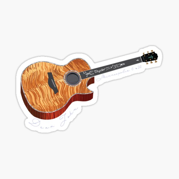 Lover Variant Guitar Sticker Beautiful And Refined Glossy Taylor Swift  Guitar Stickers