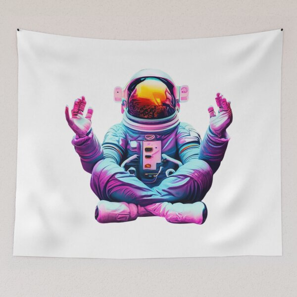 Item preview, Meditation Astronaut cyberpunk designed and sold by Finity Atelier.