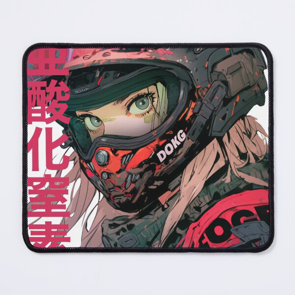 Item preview, Cyberpunk Biker Cyborg Girl Japanese Futuristic Urban Dystopian Style designed and sold by Henrique Martinez.