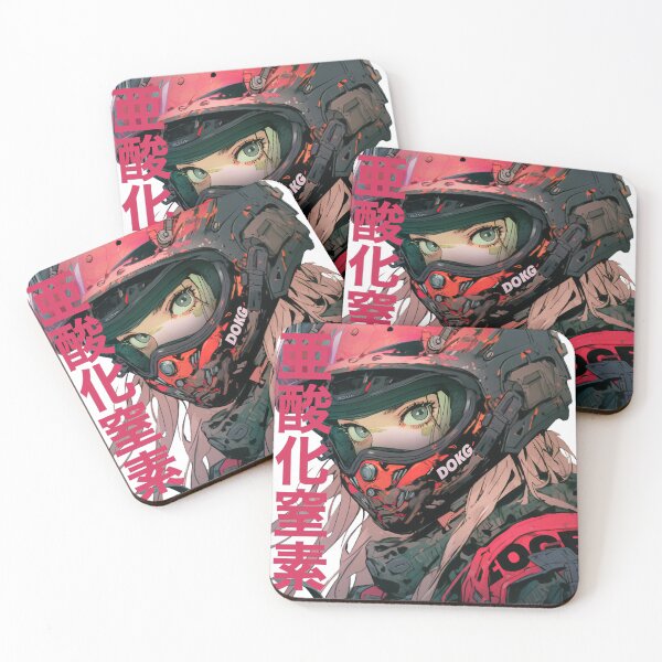 Item preview, Cyberpunk Biker Cyborg Girl Japanese Futuristic Urban Dystopian Style designed and sold by Henrique Martinez.