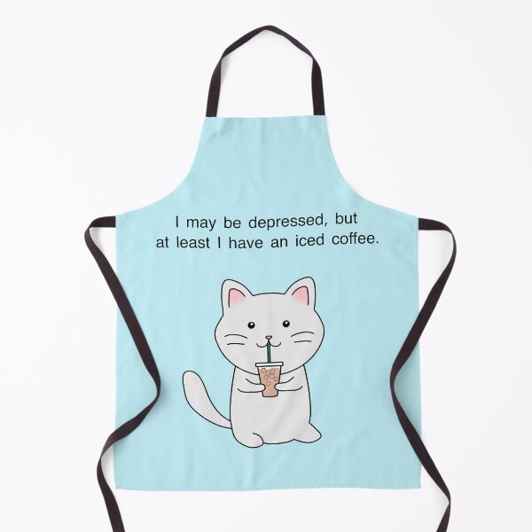 Item preview, Cat Drinking Iced Coffee designed and sold by TD Collective.