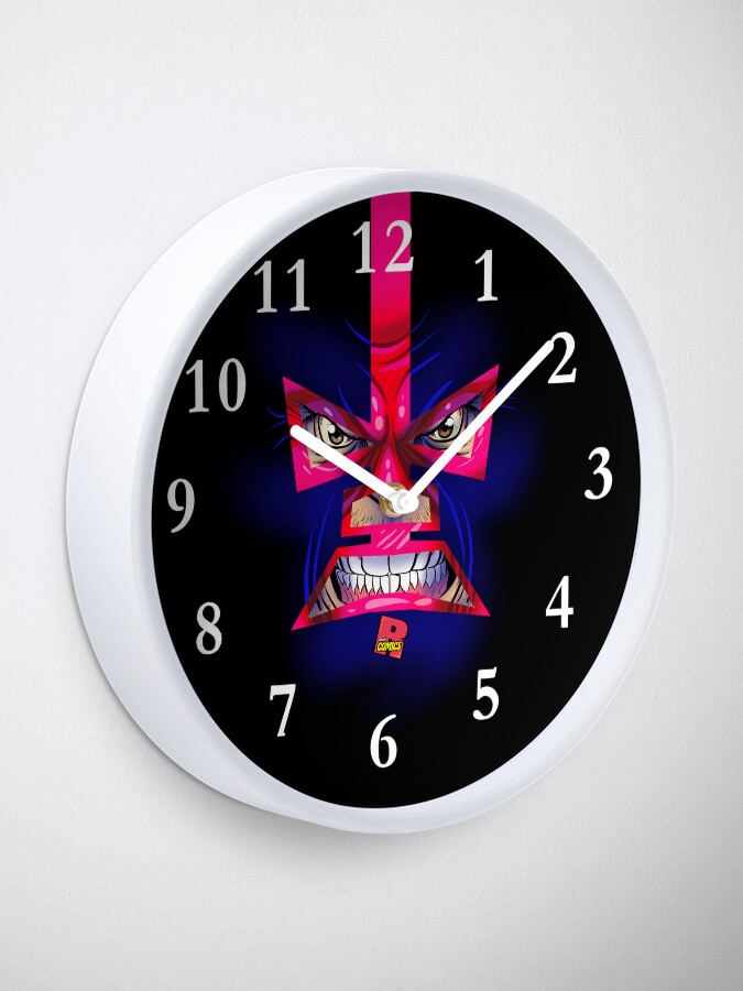 Thumbnail 1 of 4, Clock, Luchador Law designed and sold by RosalesComics.