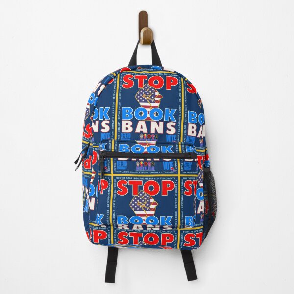 Item preview, PMD00937 Progressive Movement Designs patriotic American Stop Book Bans design shows you support democracy progressive goals for Progressives Democrats Independents Liberals designed and sold by ProgressiveLeft.