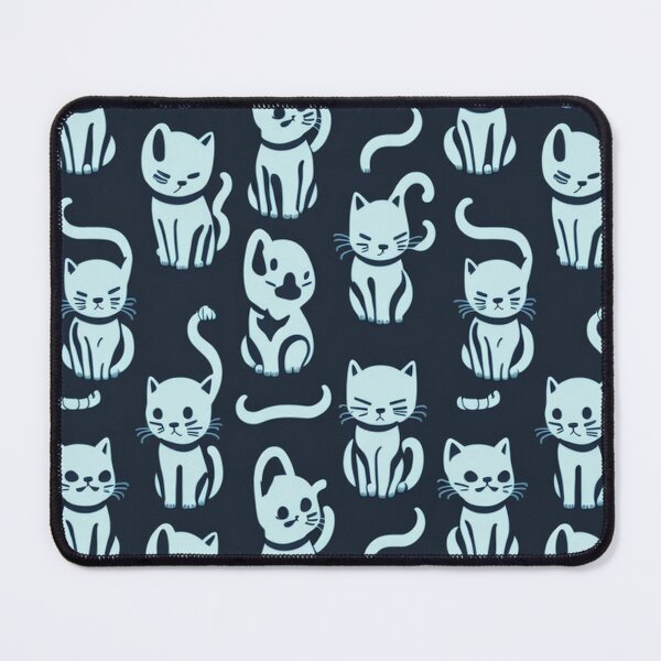 Item preview, Cute White Cats Pattern designed and sold by kn-clothing.