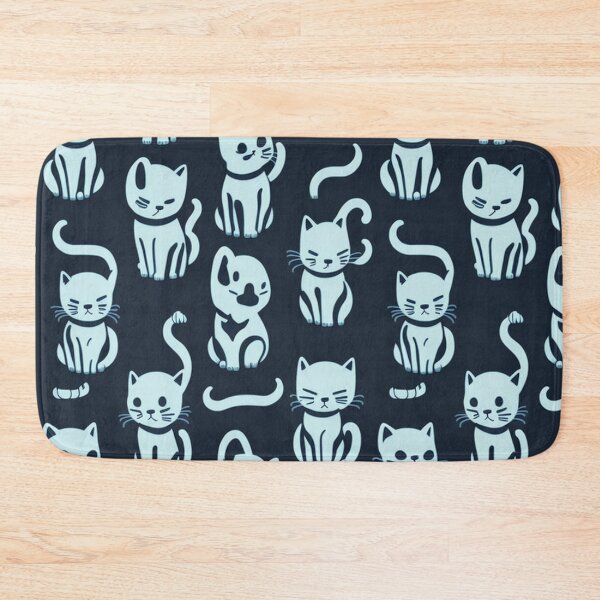 Item preview, Cute White Cats Pattern designed and sold by kn-clothing.