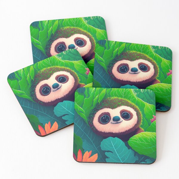 Item preview, Cute Baby Sloth In The Jungle designed and sold by Yoselin Moran.