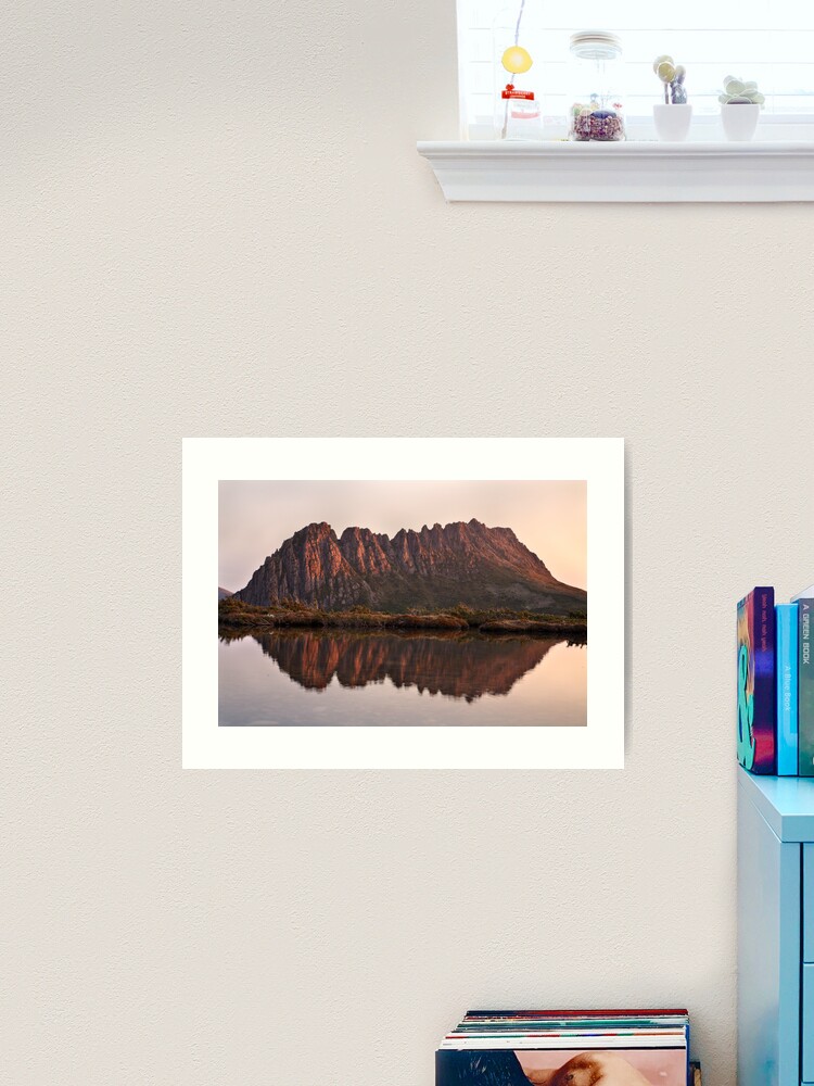 Art Print, Cradle Mountain Tarn Sunset, Australia designed and sold by Michael Boniwell