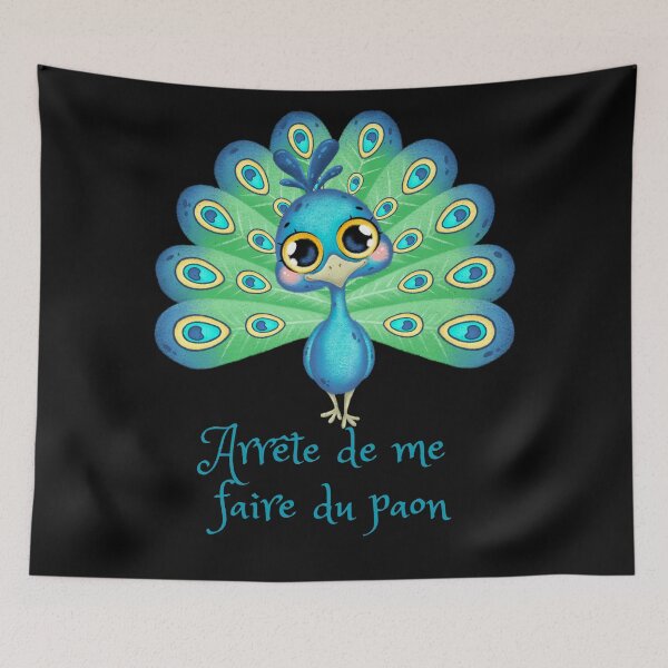 Item preview, French Stop Peacocking Me! Cute humor apparel for everyone. Cute looking design for boyfriends, girlfriends, moms, dads, teachers, and any everyone in your life. Clean looking apparel. designed and sold by Hiremeamerica.