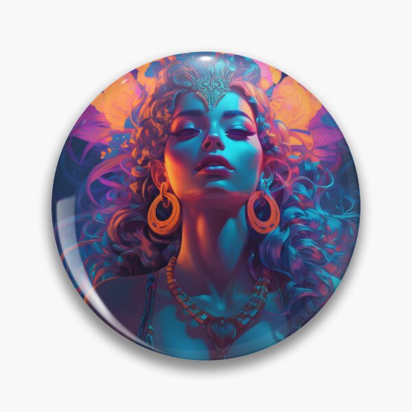 Item preview, Fierce Fiery Floral Goddess designed and sold by Mycatspajamas5.