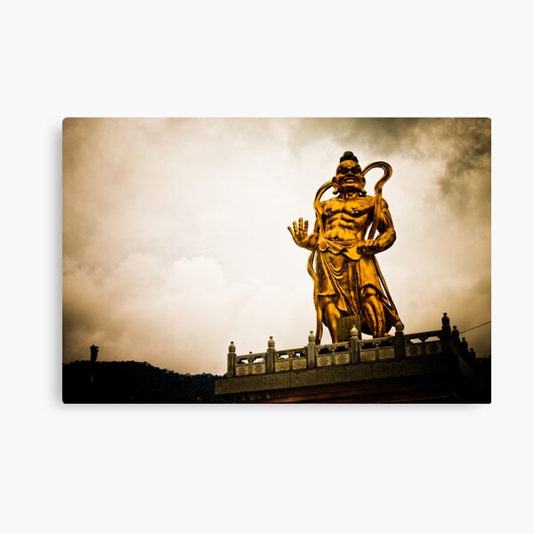 Kek Lok Statue Golden God Canvas Print