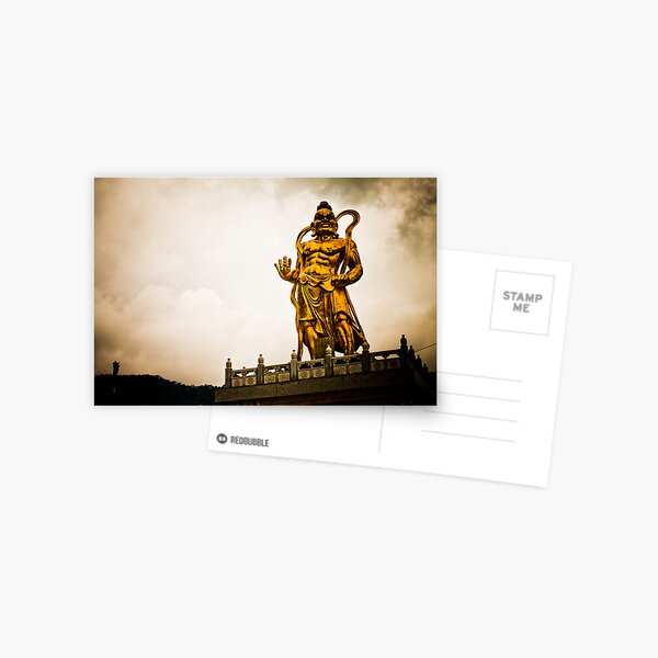 Kek Lok Statue Golden God Postcard