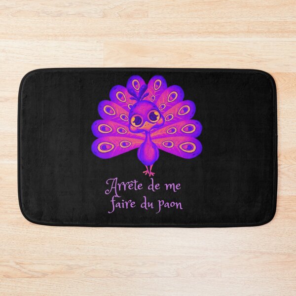 Item preview, French Stop Peacocking Me! Purple-Cute humor apparel for everyone. Cute looking design for boyfriends, girlfriends, moms, dads, teachers, and any everyone in your life. Clean looking apparel. designed and sold by Hiremeamerica.