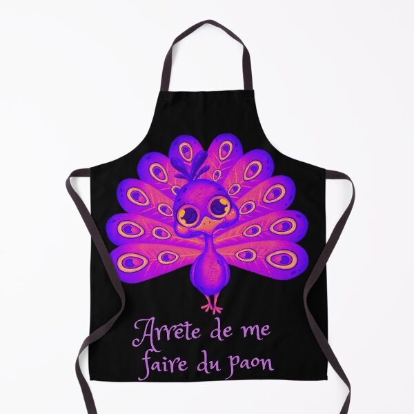 Item preview, French Stop Peacocking Me! Purple-Cute humor apparel for everyone. Cute looking design for boyfriends, girlfriends, moms, dads, teachers, and any everyone in your life. Clean looking apparel. designed and sold by Hiremeamerica.