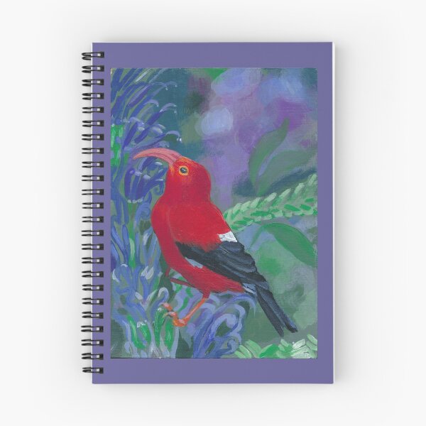 Item preview, Tropical Bird: Iiwi with Blue Lobelia designed and sold by Wendy Roberts.