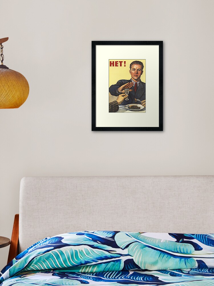 Het Russian Propaganda Framed Art Print for Sale by danamarie05