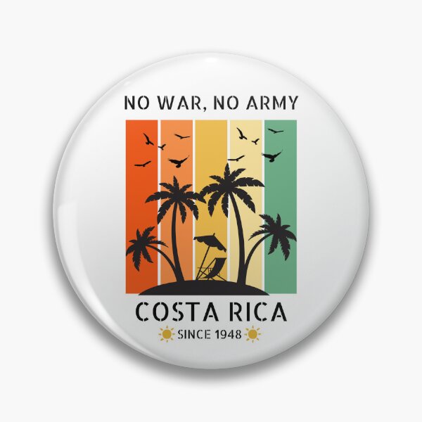 Item preview, No War, No Army, Costa Rica designed and sold by GenXYZstuff.