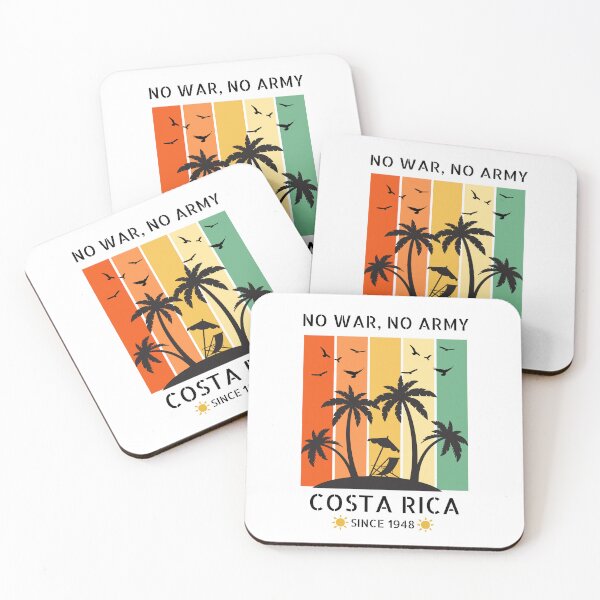 Item preview, No War, No Army, Costa Rica designed and sold by GenXYZstuff.