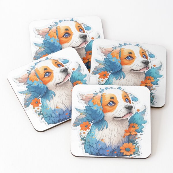Item preview, little dog in the middle of flowers designed and sold by LauraGCastro.