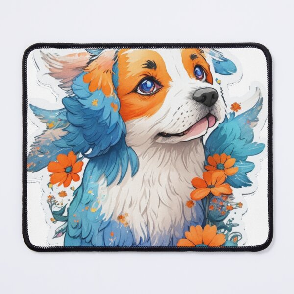 Item preview, little dog in the middle of flowers designed and sold by LauraGCastro.