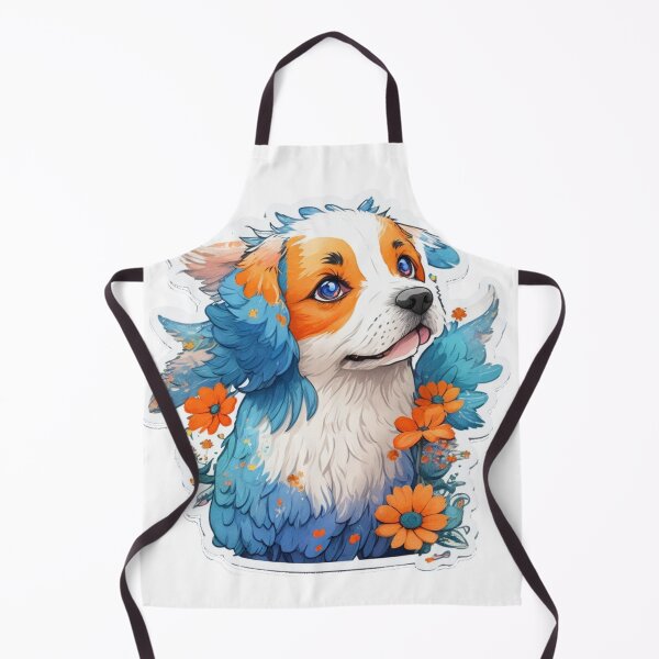 Item preview, little dog in the middle of flowers designed and sold by LauraGCastro.