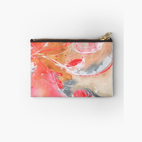 Item preview, Abstract hot pink and coral mixed media painting designed and sold by AnissaF.