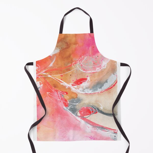 Item preview, Abstract hot pink and coral mixed media painting designed and sold by AnissaF.