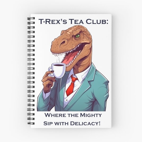 Item preview, Club de té de T-Rex ¡Donde los poderosos beben con delicadeza! Tie Rex designed and sold by heringa.