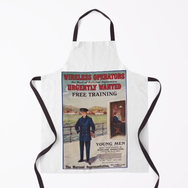 Item preview, British Naval Wireless Operators Wanted Poster - Vintage Advert designed and sold by BASlade93.