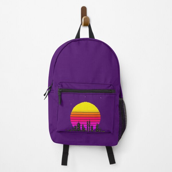 Item preview, SYNTHSET - Retro Pixel Art Synthwave Sunset designed and sold by Chris Jukes.