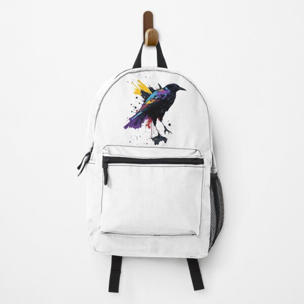 Item preview, Colorful details American Crow landed — Animals designed and sold by BacalhanzZz.