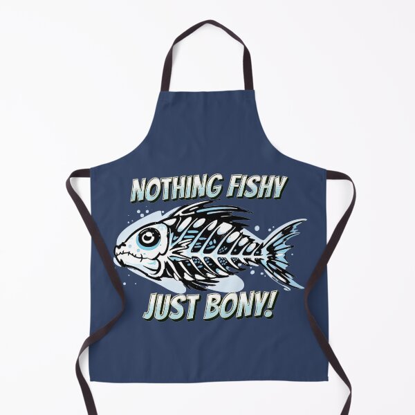 Item preview, Nothing Fishy, Just Bony fishing design designed and sold by Saltys-Shop.