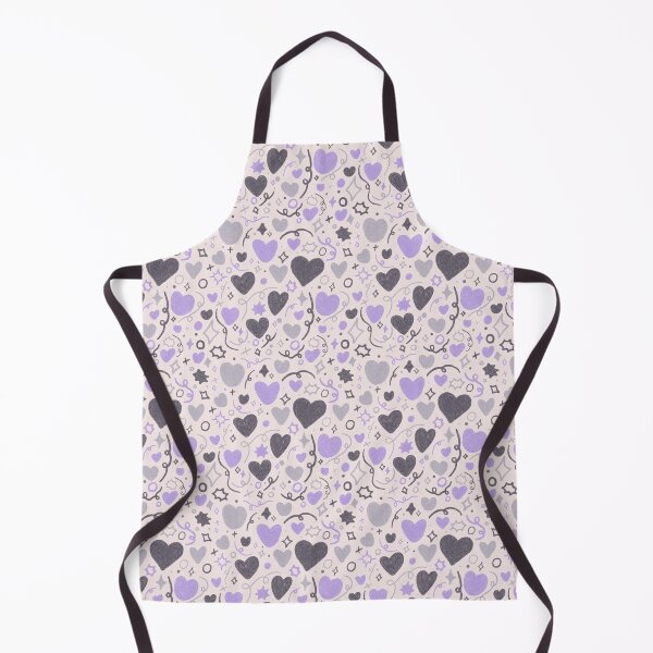 Item preview, Asexual/Ace flag heart & star pattern designed and sold by sirenaim.