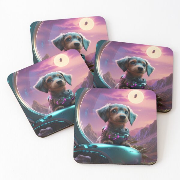 Item preview, Astro-pup dachshund adventure designed and sold by Cute-proton.