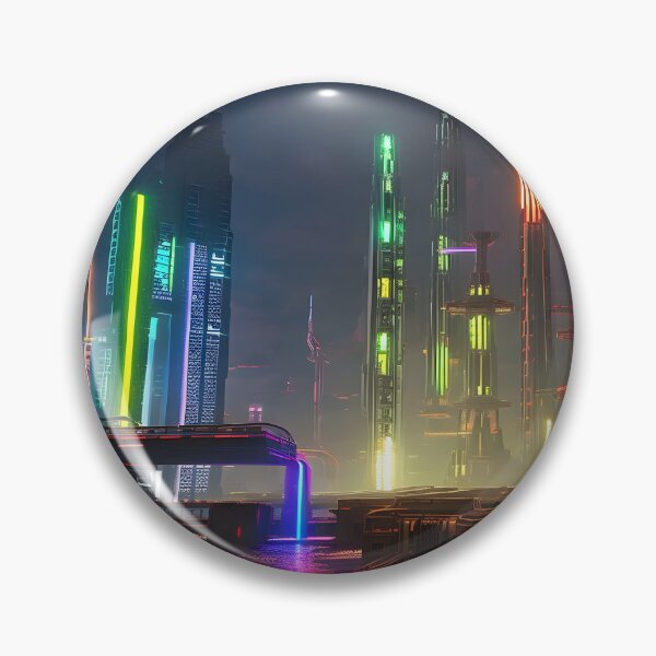 Item preview, Cyber City On Water designed and sold by Ink Art Design.