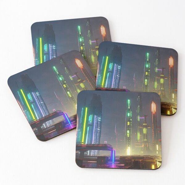 Item preview, Cyber City On Water designed and sold by Ink Art Design.