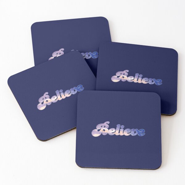 Item preview, Believe watercolor milky way sky letters designed and sold by wondertree.