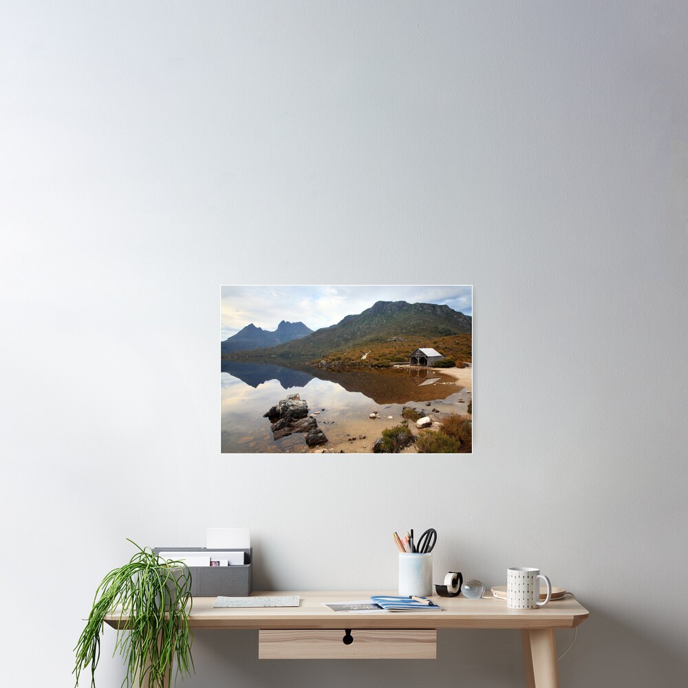 Boat Shed, Dove Lake, Cradle Mountain Nat. Park, Australia Poster