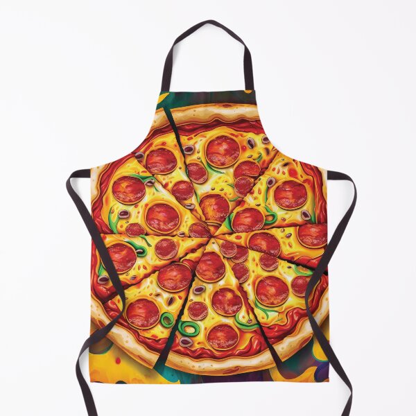Aperçu de l'œuvre Delicious Pepperoni Pizza Delight | Abstract Pizza Art créée et vendue par PopPopGfx.